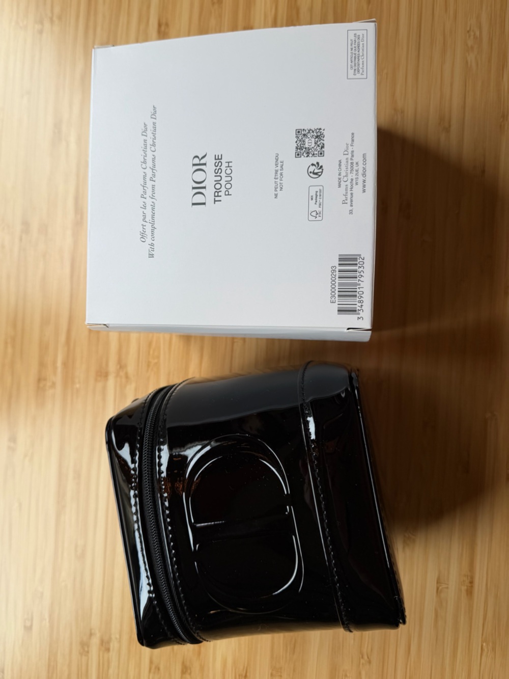 Dior Black Patent Vanity Case Makeup Bag with Top Handle - Picture 4 of 5